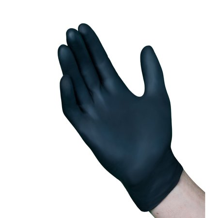 Vguard A16A3, Nitrile Exam Gloves, 4.5 mil Palm, Nitrile, Powder-Free, X-Large, 1000 PK, Black A16A34